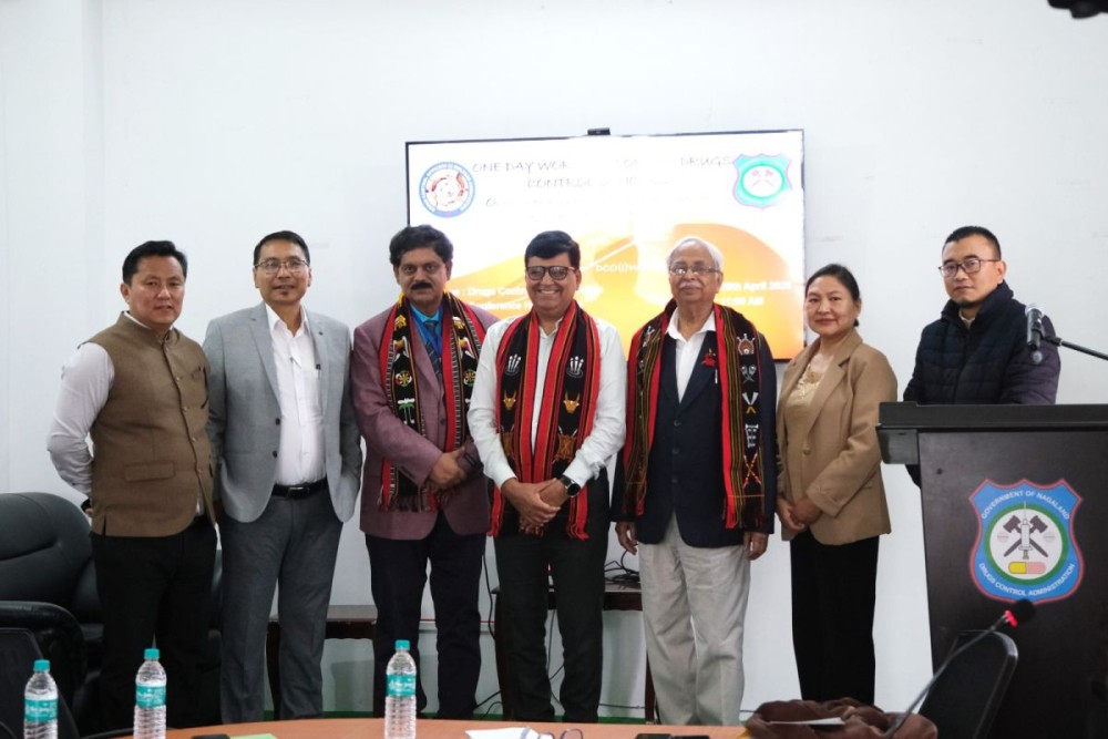Officials and others during the workshop held for Drugs Control Officers, Drugs Control Administration, Department of Health & Family Welfare on April 29.